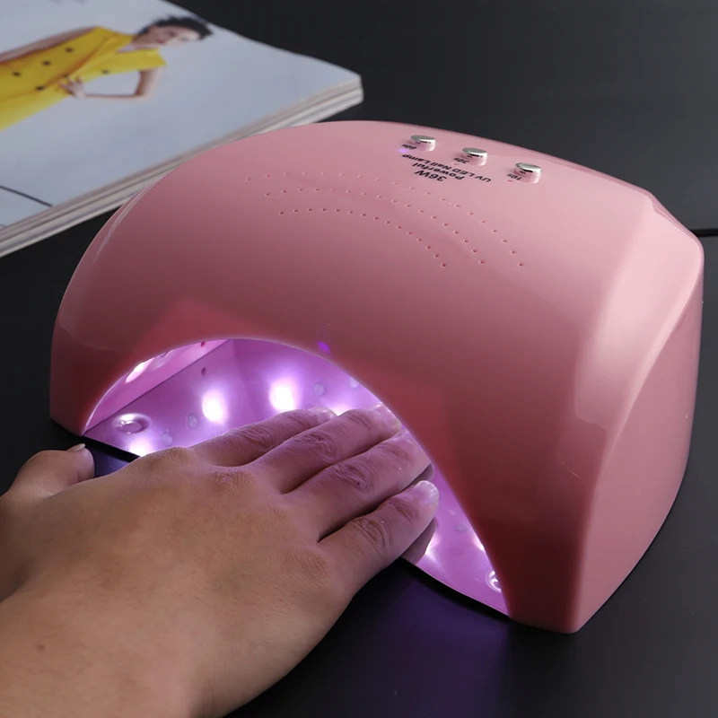 Automatic Sensor UV LED White Light 36W Led Lamp Beauty Makeup Cosmetic Nail Dryer Polish Machine for Curing Gel Art Tools | Красота и