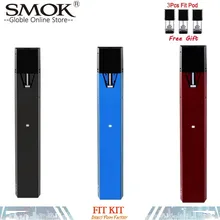 

Authentic Smok Fit Kit with Built-in 250mAh Battery and 2ml Pod Atomizer Mini Electronic Cigarette Vape Pen Vaporizer VS INFINIX