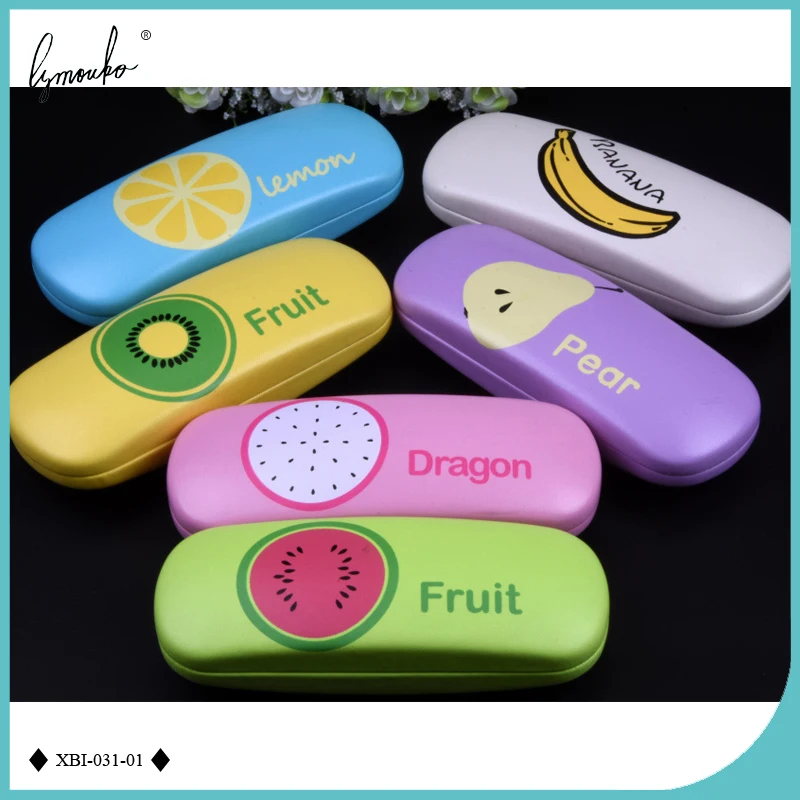 Lymouko New Design Lovely Delicious Fruit Pattern Pu Leather Glasses