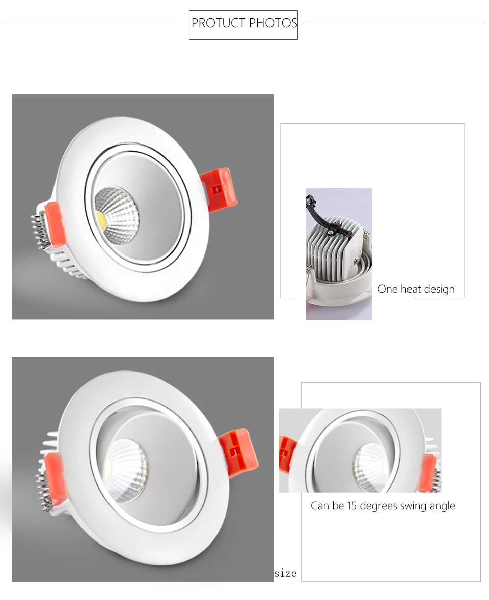 SCON мини-лампа AC110V-240V светодиодный потолочный COB CREE светильник 5 Вт/7 Вт Светодиодный точечный светильник светодиодный декоративный потолочный светильник CCT 3000K 4000K CRI Ra> 85