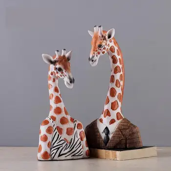 

American Country Creative Resin Home Decoration Accessories Giraffe For Living Room декор для дома P0074