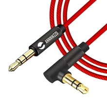 3.5mm Jack Audio Cable 3.5 Male to Male Cable Audio 90 Degree Right Angle AUX Cable for Car Headphone MP3/4 1m 2m Aux Cord Cable high quality 1m car audio jack plug male to male aux cable 3 5 mm audio male to male cables for headphone mp3