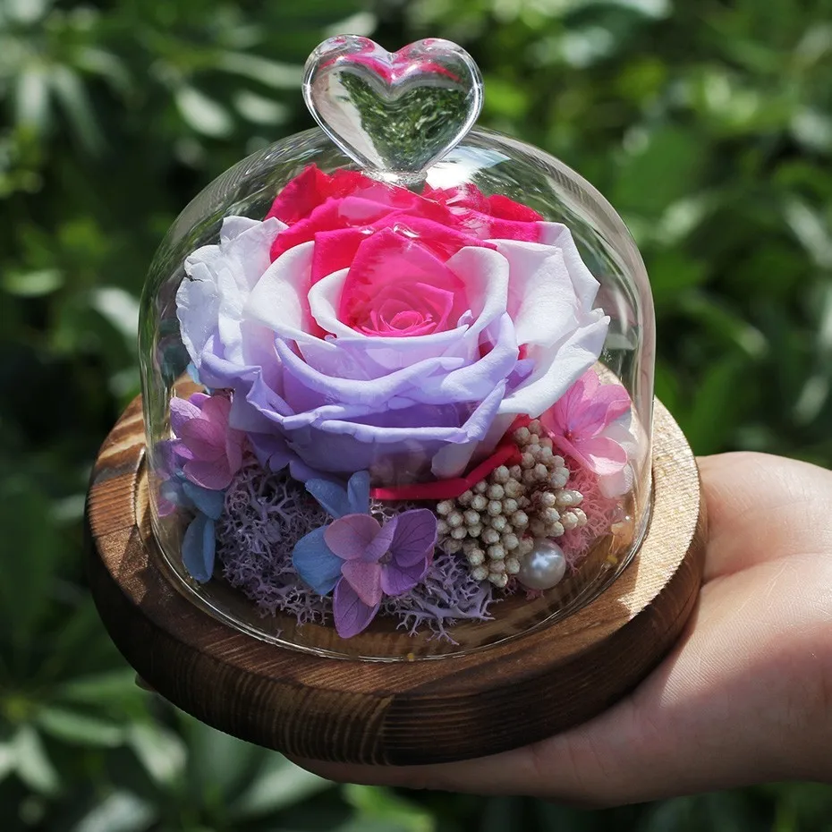 Новинка Forever Rose Flower свежий праздничный сохраняемый бессмертный стеклянный