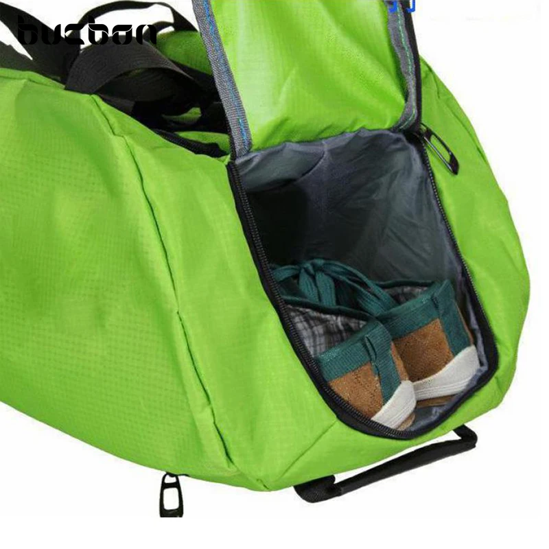 Bucbon Shoe Compartment Shoulder Gym Backpack Sports Bag For Men Bucbon Shoe Compartment Shoulder Gym Backpack Sports Bag For Men Women Training Fitness Durable Nylon Travel Rucksack Hac071 In Bags From