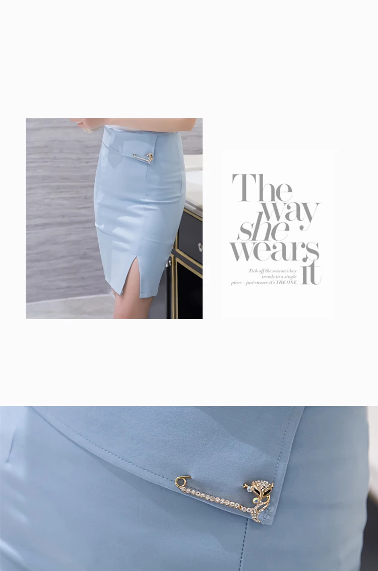 Модные женские юбки 2019 Весна привлекательный тонкий карандаш юбка офисные повседневная обувь для женщин Высокая талия плюс размеры 3XL 4XL 5XL