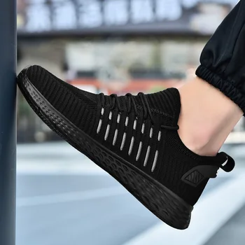 

Big size 46 Hot sale Fashion Casual Shoes For Men High quality Breathable Lightweight Lace-up Unisex Male shoe Non-slip footwear