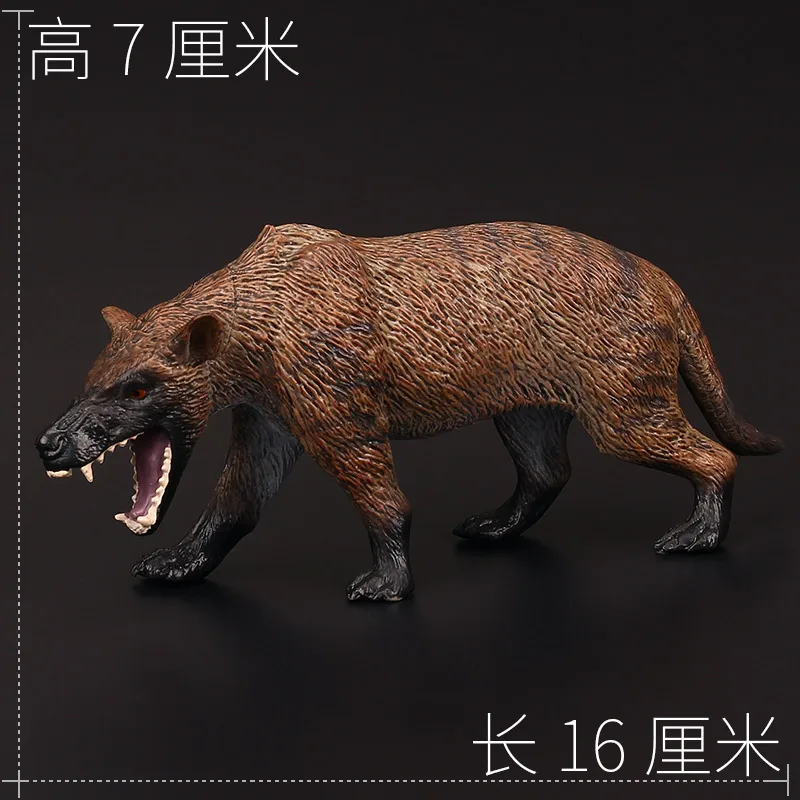 

Children's Solid Simulation of Ancient Toy Models Ancient Animals Prehistoric Giant Jackal Teeth Animals