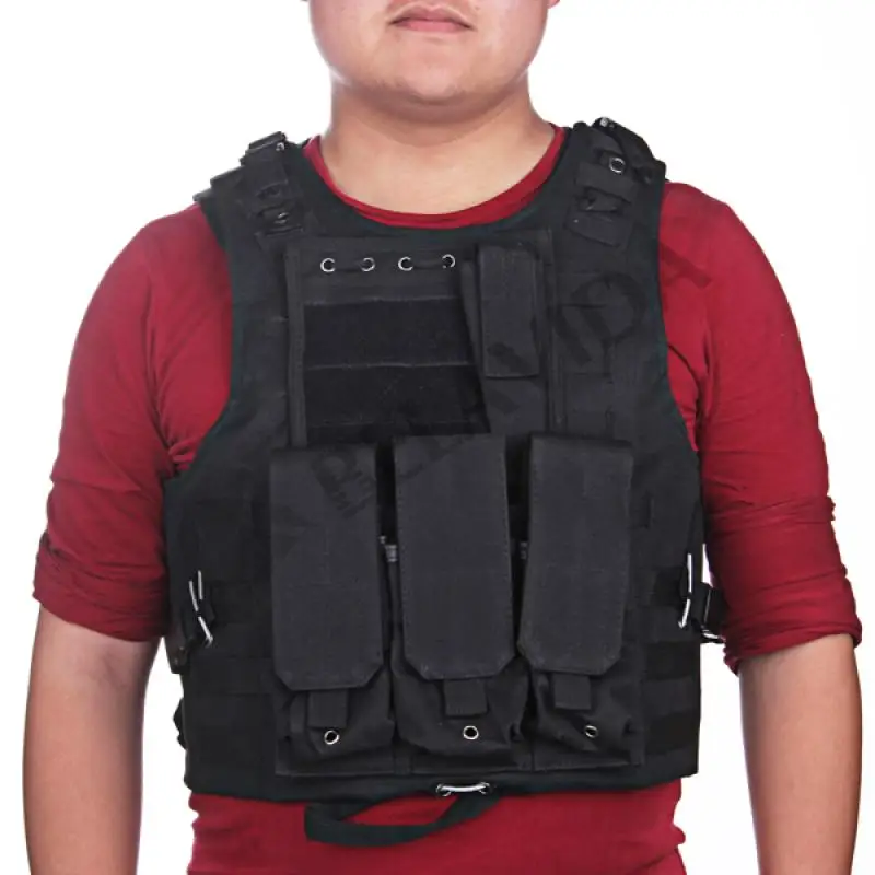 

Black Nylon MOLLE Tactical Military Army Combat Paintball Vest Protective Plate Carrier Combat Assault Hunting Military Airsoft