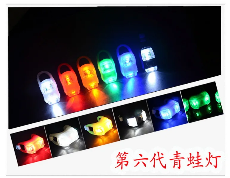Discount by dhl or fedex 1000 pcs New Silicone Bicycle Safety Lighting LED Light Lamp Flashlight Bike 1