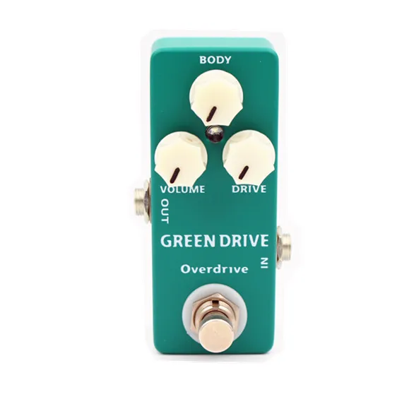 Большой тон Мини зеленый Привод Overdrive Pedal Гитары педаль эффектов два режима Voice выбрать и Правда Обход