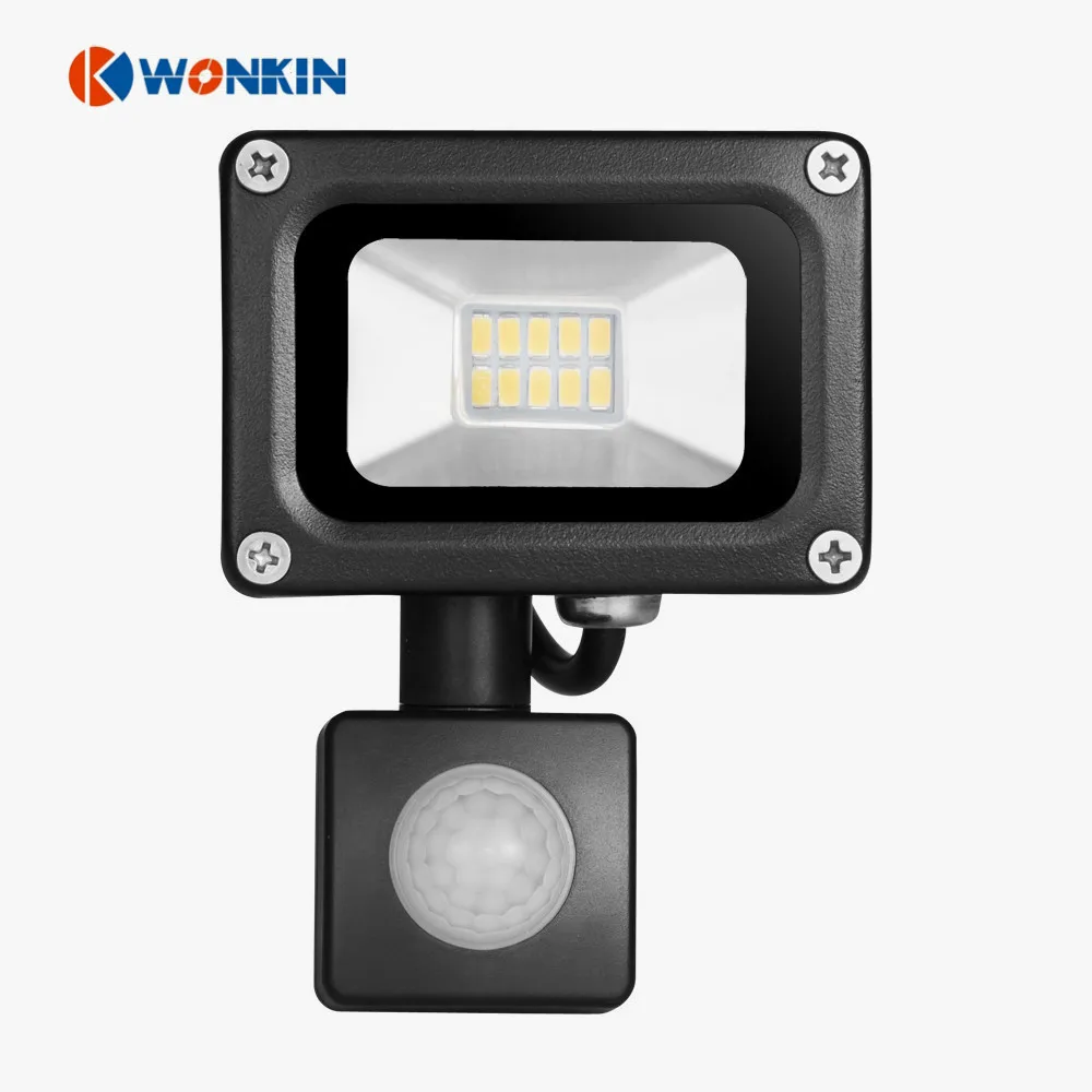Светодиодный прожектор с датчиком движения 10 Вт 220 В IP65 SMD5730 для использования на