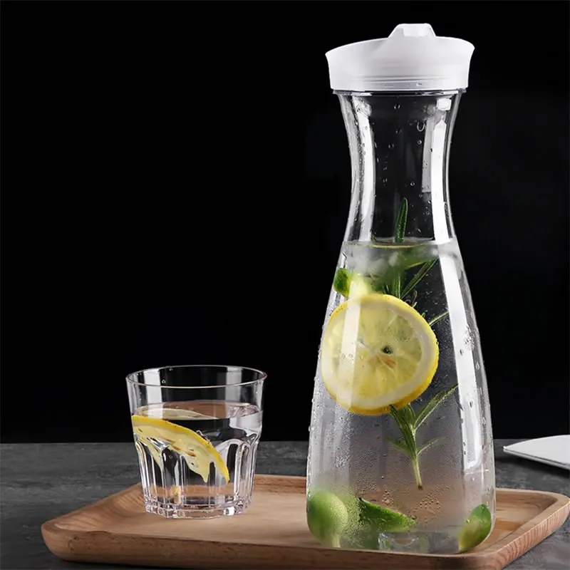 Plastic Water Pitcher Transparent Water Carafe For Coffee Juice