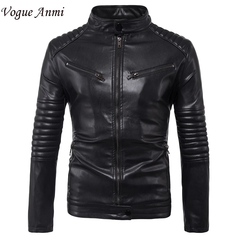 Vogue Anmi Europe Size M 5XL Leather Jackets Men's Jacket Outwear Men's