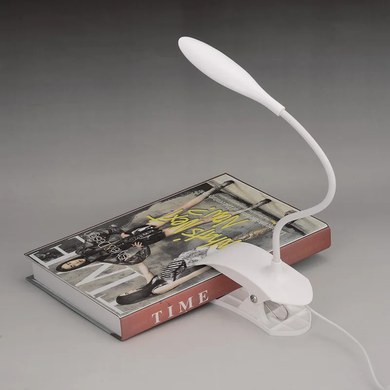 

LED Desk Lamp Adjustable Brightness Reading Eye Protection USB Table Light with Clip Touch Switch