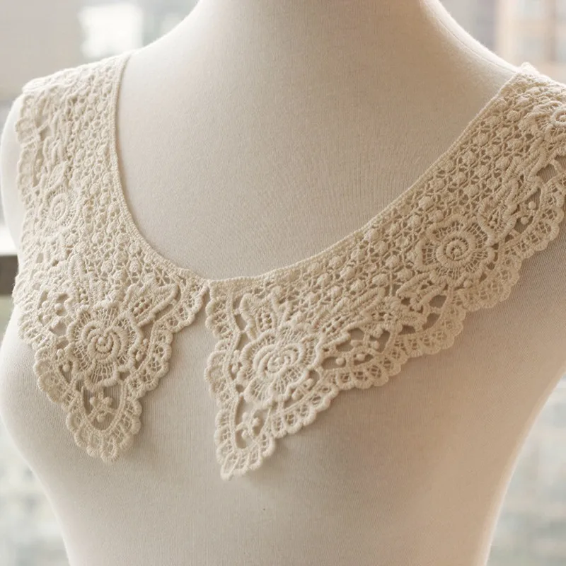 

SINUAN Neckline Lace White Lace Knitted Collar Decoration 100% Polyester Garment Accessories Diy Sewing Clothing Accessories