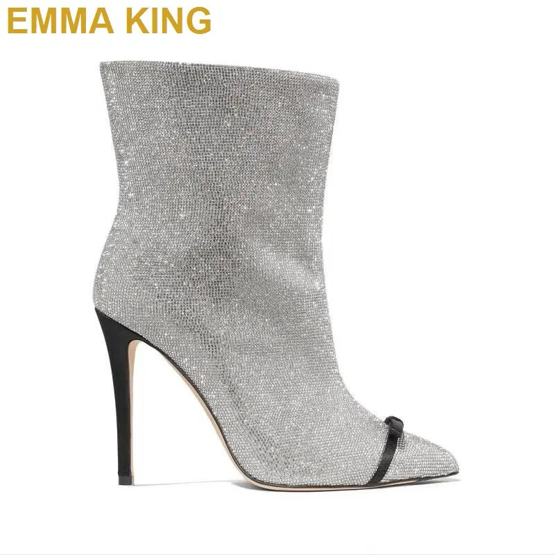 silver and gold boots