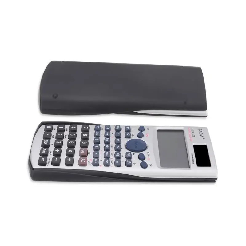 يده المهنية متعددة الوظائف LCD 2 خط عرض آلة حاسبة علمية لا الشمسية الرياضيات حاسبة انخفاض الشحن