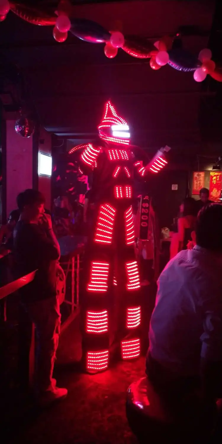 

Free Shipping LED ROBOT / LED ROBOT SUIT / Stilts walker LED COSTUMES