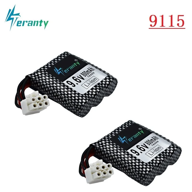 

9.6v Li-ion Battery for 9115 9116 S911 S912 RC Car Truck Spare Upgrade 800mah 9.6V Rechargeable battery for RC toys Car 6P Plug