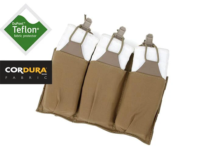 

Light Weight Tiple Magazine Pouch 500D Cordura 5.56 NATO Molle Mag Pouch CB BK RG(XTC050755)