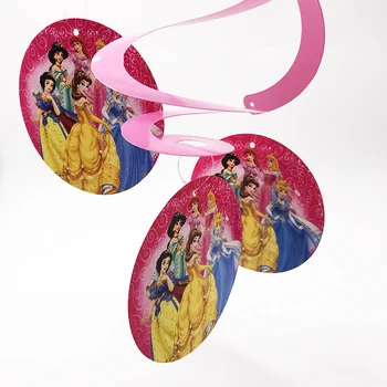 

6pcs/lot Princesses ceiling decorations Princesses ceiling hanging swirl decorations Princesses themed hanging swirls