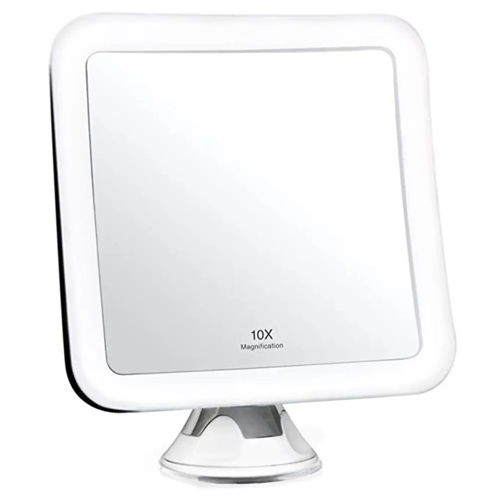 

10X Magnifying Lighted Makeup Mirror LED Vanity Mirror Portable Illuminated Bathroom Mirror