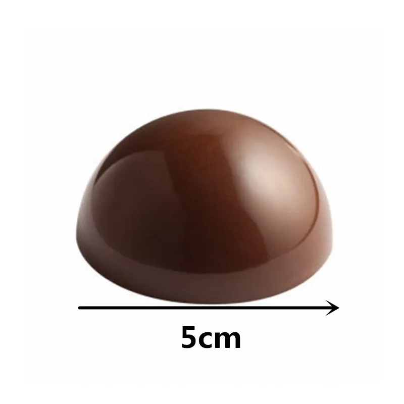 12 чашек половина шоколадный мячик пресс-форм 5 см мяч Поликарбонат шоколада мяч пресс-форм