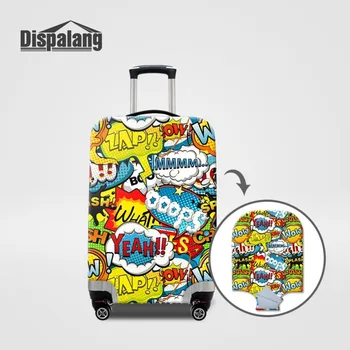 

Newest Cartoon Travel Suitcase Cover For 18-32 Inch Case Waterproof Trolley Case Cover Elastic Luggage Cover Travel On The Road
