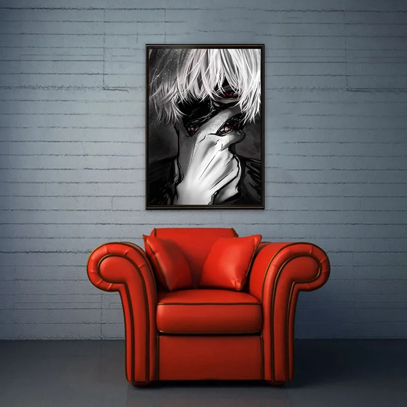 Kaneki Токийский Гуль аниме печать плакат картина книга Япония Манга|Рисование и