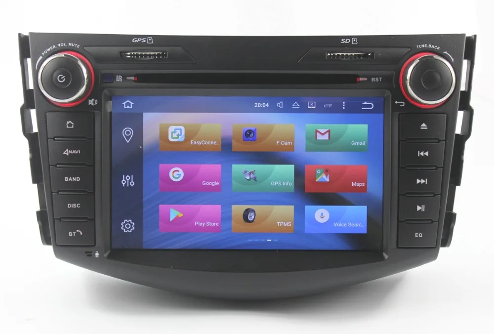 7 &quotAndroid 9 0 автомобильный DVD GPS плеер для Toyota RAV4 RAV 4 2007 2011 Восьмиядерный WIFI Гб RAM + 64 ROM