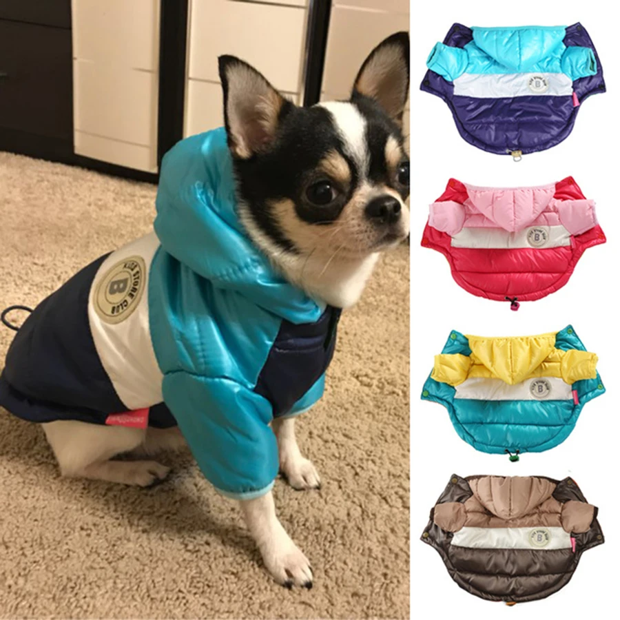 

Small Warm Dog Jacket Winter Waterproof Fleece Medium Chihuahua Bulldog French Dog Outfit Navidad Ubranka Dla Psa Pet Coat 5JK16