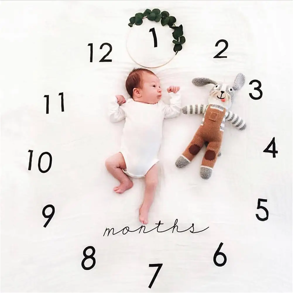 

Baby Blankets Swaddle Wrap Newborn Fashion Bathing Towels Flower Printed Cute Soft Blanket DIY Infant Kids Photography Props