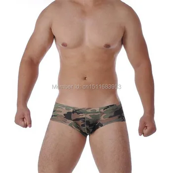 

Fashion Men's Low-rise Underwear Comfy Camouflage Boxers Shorts BL1921