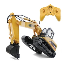 2016 High quality RC Excavator 15CH 2.4G Remote Control Constructing Truck Crawler Digger Model Electronic Engineering Truck Toy