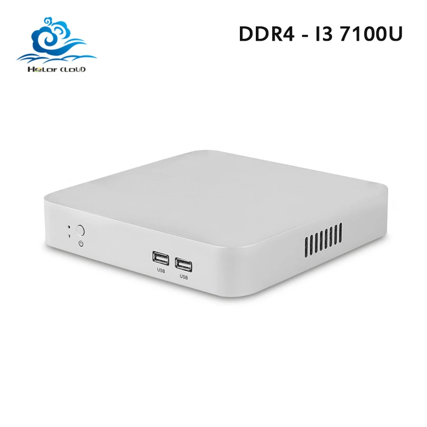 ПК мини Core i3 7100U DDR4 16 Гб ОЗУ Мини ПК Windows 10 4 K UHD 1 TB, SATA, HDD HDMI VGA Wifi HTPC Nuc Barebone микро компьютер