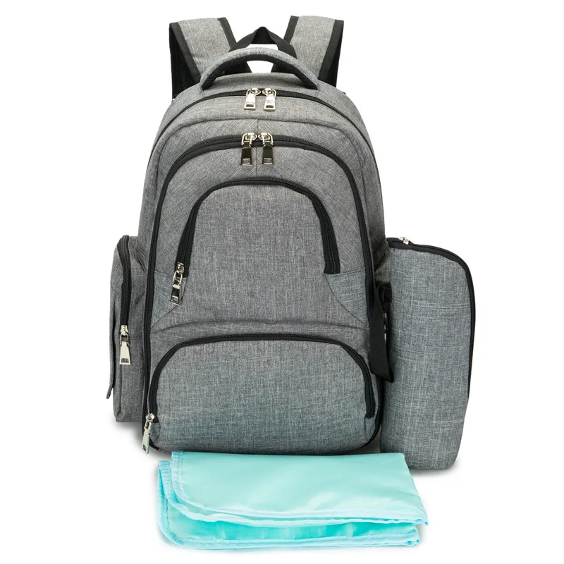Baby Diaper Bag For Boys Girls Stoller Mother Wetbag Multifunctional Mummy Backpack Large Capacity Nappy Bags Gray Changing Bag