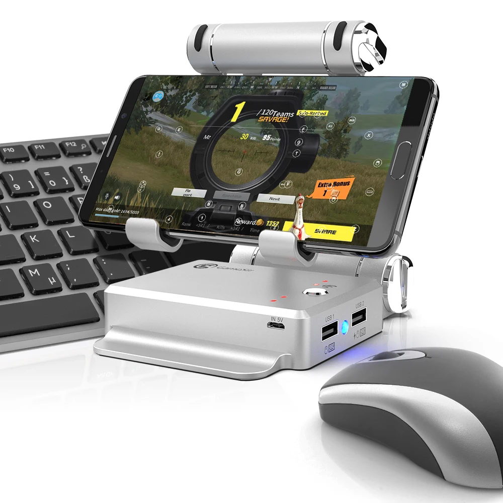 

GameGameSir X1 BattleDock Adapter for FPS PUBG Mobile Games, Keyboard Mouse Converter Stand Docking Station