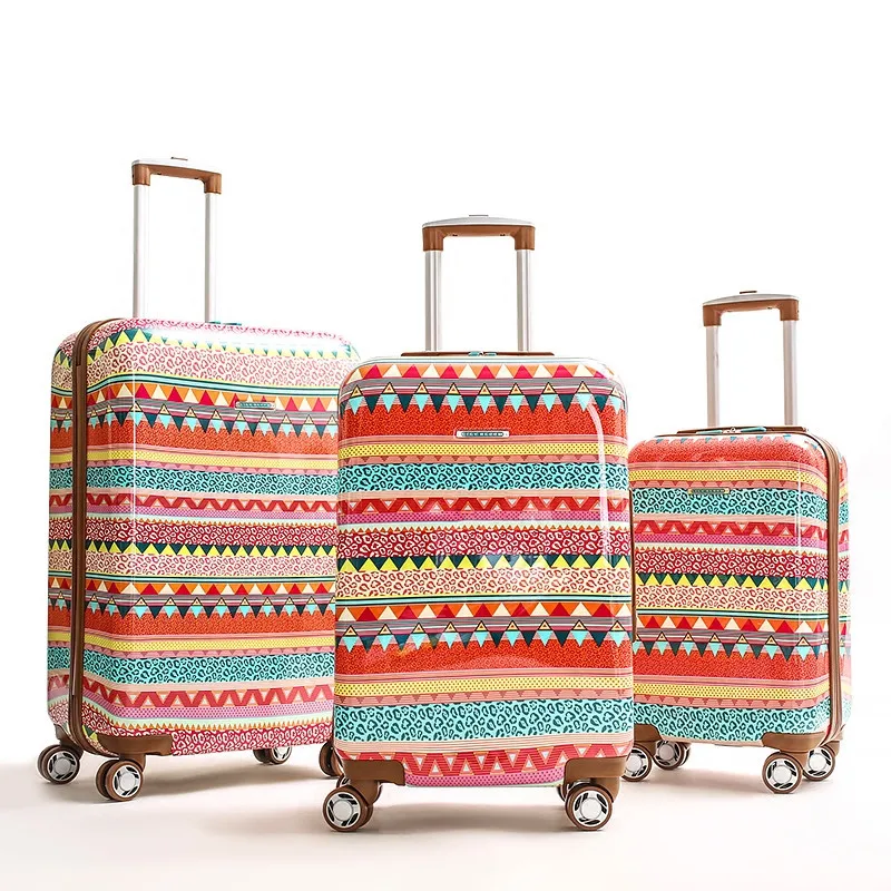 

Celebrity style mixed colors trolley case, female suitcase, student bag, universal wheel boarding trunk luggage tide,Storage Box