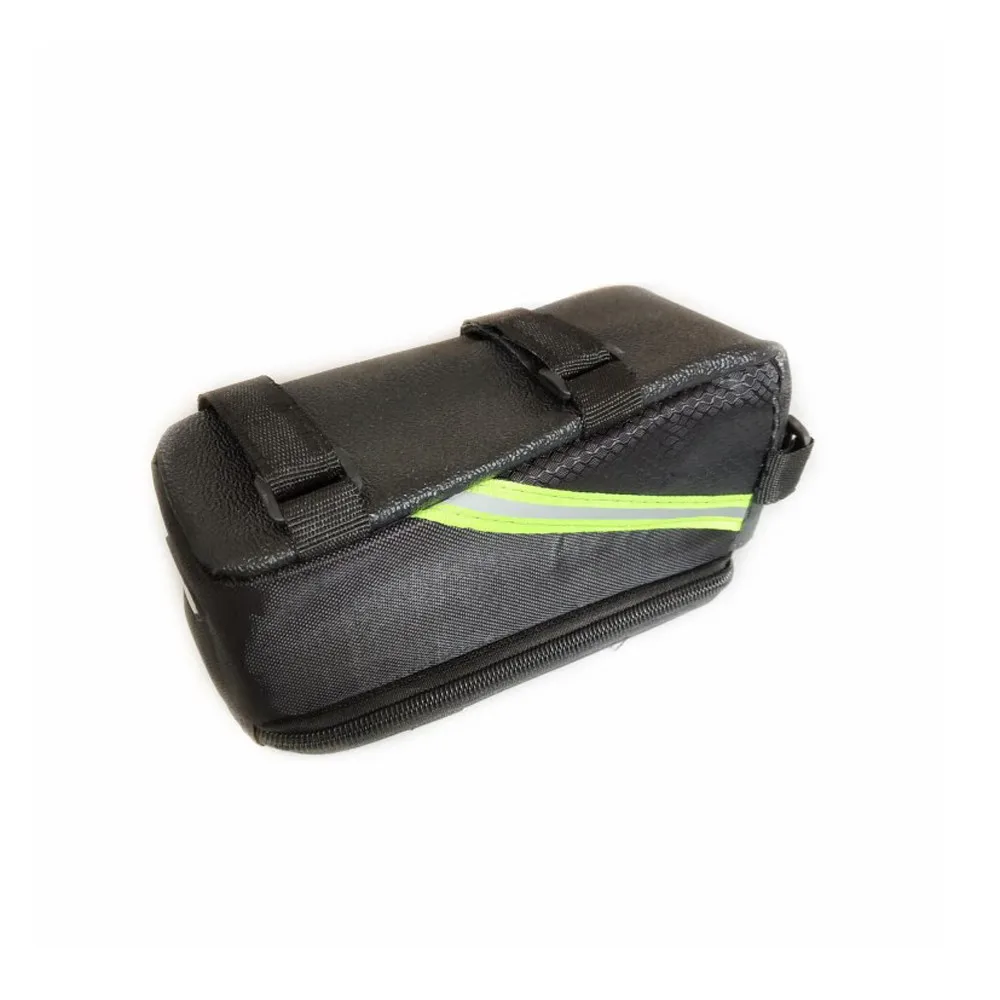 Top New Bicycle Bag Waterproof Bike Front Top Frame Handlebar Bag For Cellphone Frame Tube Saddle Holder Black #3S30 5