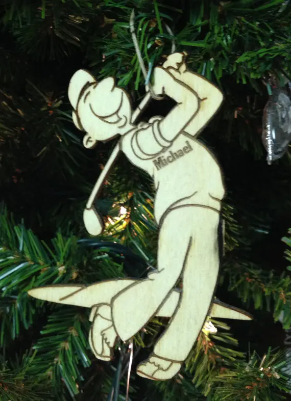

Golfer Personalized Christmas Ornament
