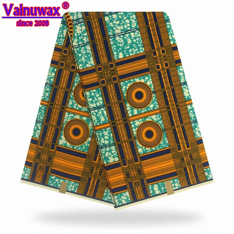 

Guaranteed Hollandais Wax Nigerian Women clothing cotton fabric real dutch wax hollandais prints fabric 6 yards for wedding -YBG