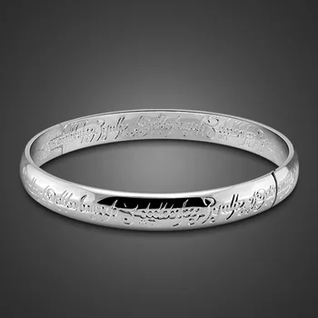 

Attractive silver bracelet women 8 mm round bracelet solid 925 silver restored ancient grain bracelet women's jewelry headpieces
