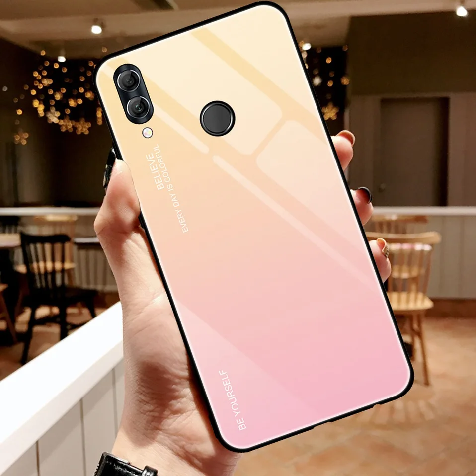 Gradient Glass Case For Huawei Honor 8X 10 Lite Coque Luxury Phone Case For Huawei Honor 10 9 Lite 8A V20 Note 10 8X Max Y9 2019 (10)