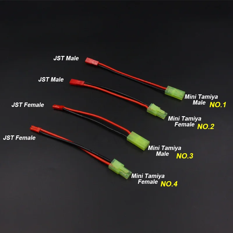 Коннектор FATJAY 4 шт. JST в mini tiiya переходник с разъемом Папа-мама 10 см 18AWG мягкий