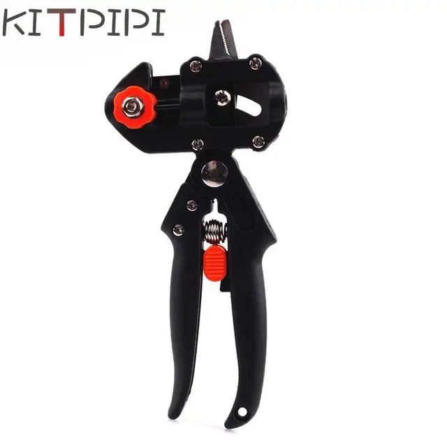 KITPIPI Fruit Tree Grape Vine Pruner Nursery Garden Scissor Branch Cut Graft Tool Pruning Shear Floristry Seedle Cutter JDD0049