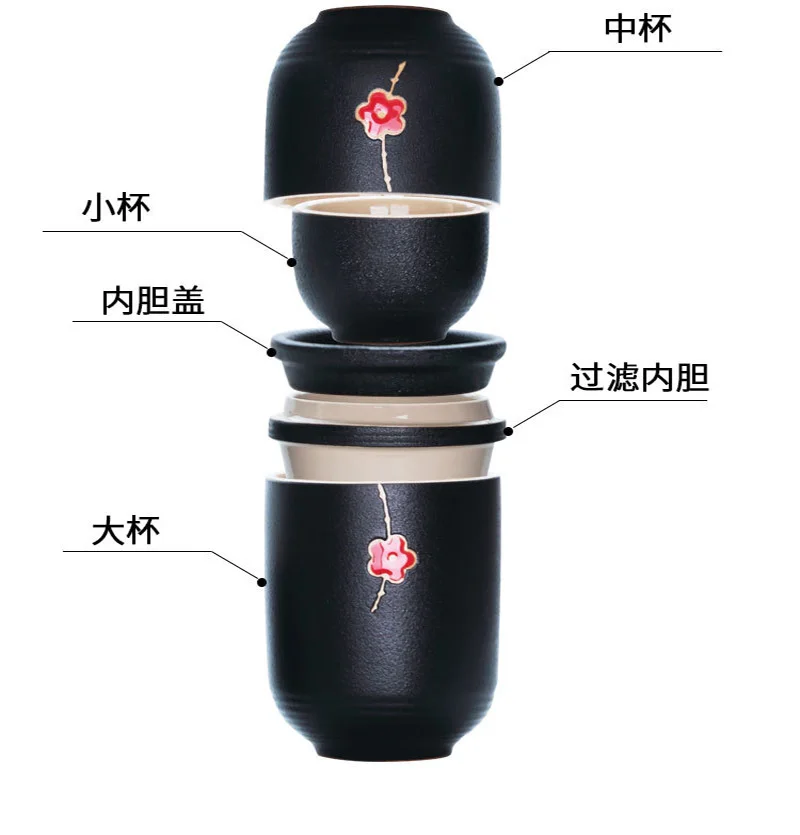 Китайский дорожный чайный набор кунг-фу керамический портативный чайник фарфоровый чайный сервиз гайванские чашки для чая церемонии чая чайник с сумкой для путешествий