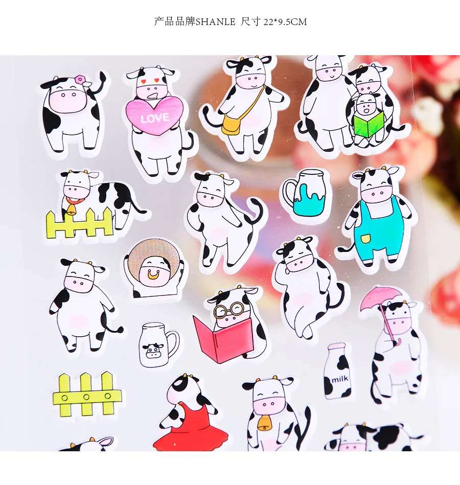 Adesivos de Papelaria Conjunto Lote Vacas Diário Planejador Decorativo Móvel Adesivos Scrapbooking Faça Você Mesmo Artesanato 20 - 1 14 vacas diário planejador decorativo móvel adesivos scrapbooking diy artesanato adesivos