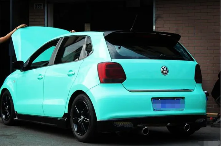 Для VW Polo спойлер Высокое качество ABS Материал заднее крыло праймер цвет задний спойлер для Volkswagen Polo спойлер 2011