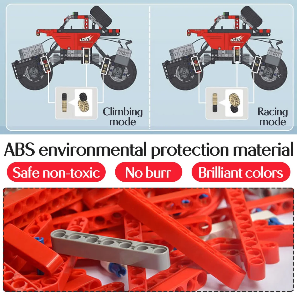 2,4 ГГц радиоуправляемые автомобильные блоки, совместимые с техником, вездеходные скалолазание, внедорожные гоночные строительные блоки, кирпичи, игрушки для мальчиков