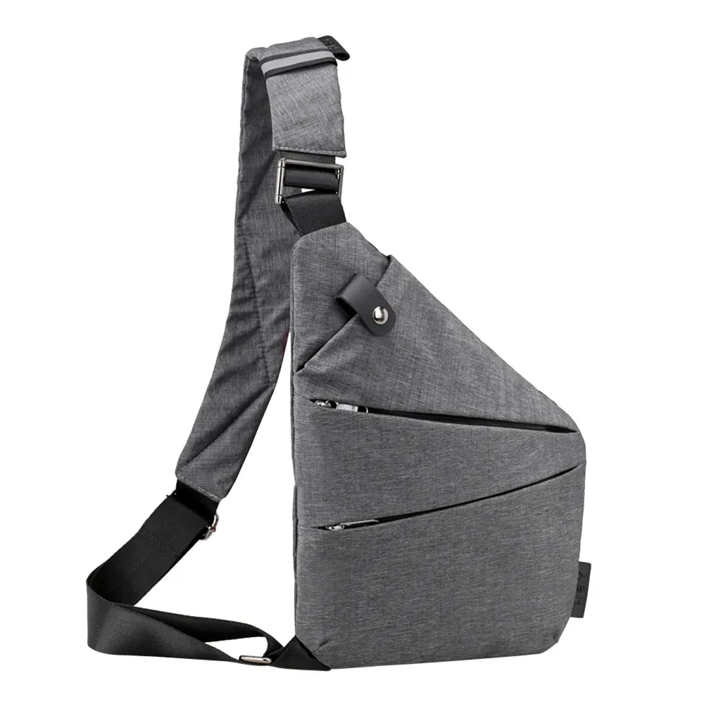 Sleeper#5002 модная сумка на ремне, Повседневная холщовая нагрудная сумка с защитой от кражи, сумки через плечо, повседневные крутые одноцветные, простой дизайн